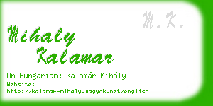 mihaly kalamar business card